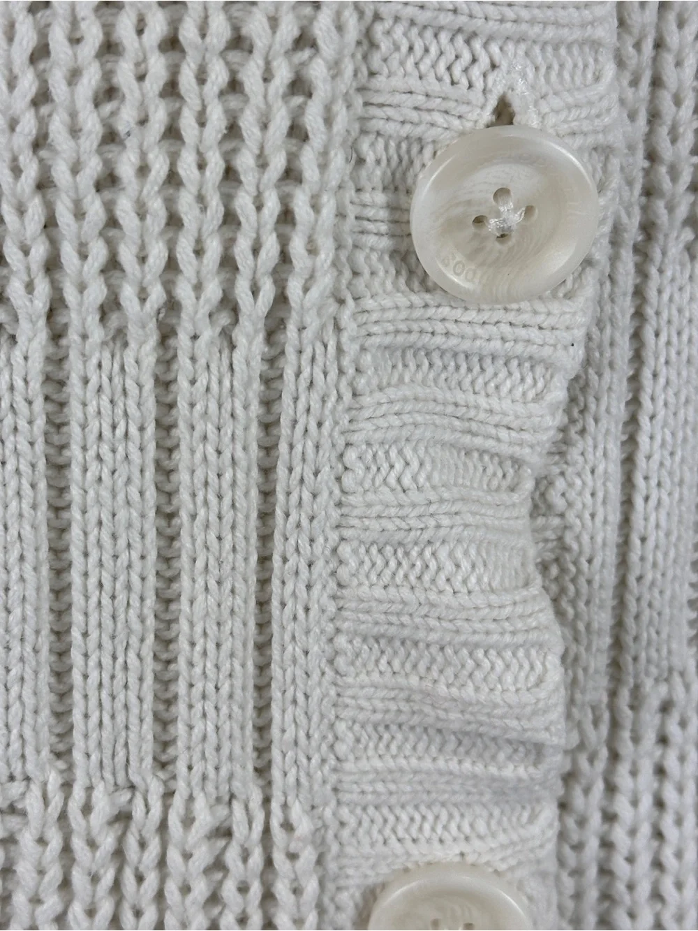 Vintage Aeropostale Women's Ribbed Knit Cardigan Hoodie Sweater